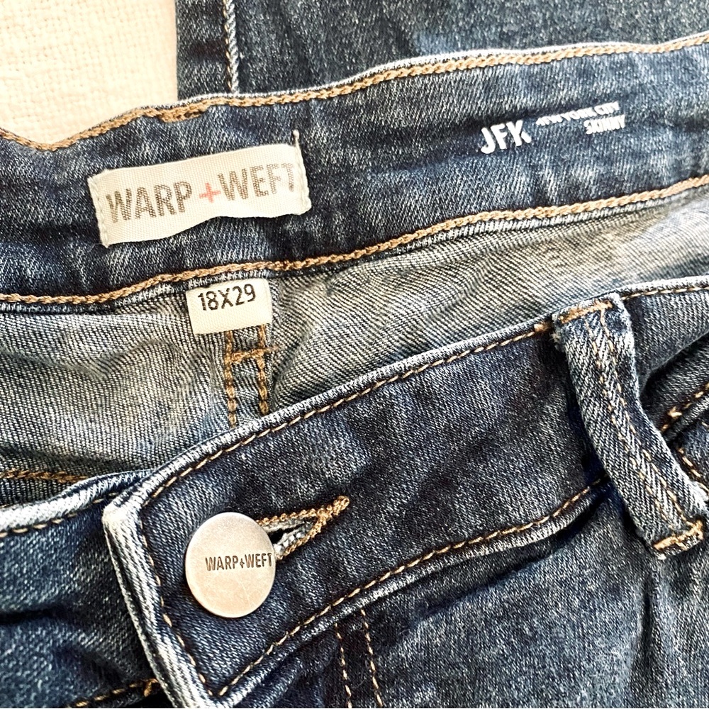 Warp + Weft JFK Blue Jeans Sz 18 / 29
